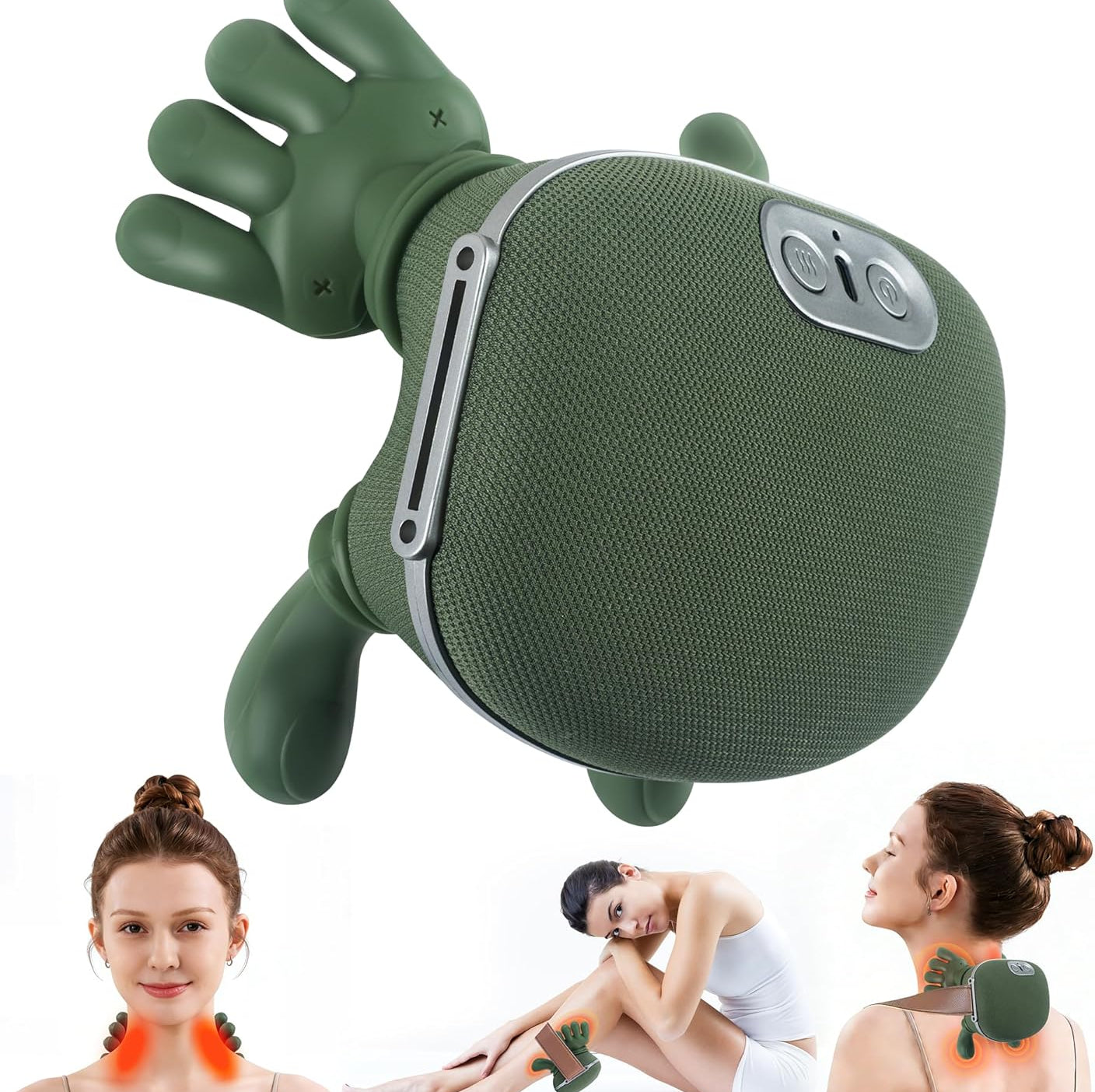 Blancomed Isıtmalı El Şekilli Taşınabilir Şarjlı Masaj Cihazı